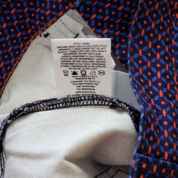 Tory Burch Regan Cropped Straight Leg Jeans/Pants - Picture 4 of 5